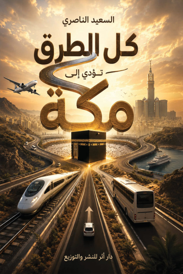 الغلاف الأمامي — كل الطرق تؤدي إلى مكة: جلوة الروح وبلسم الجروح
