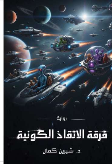 الغلاف الأمامي — فرقة الإنقاذ الكونية