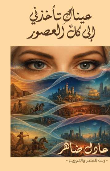 الغلاف الأمامي — عيناك تأخذني إلى كل العصور
