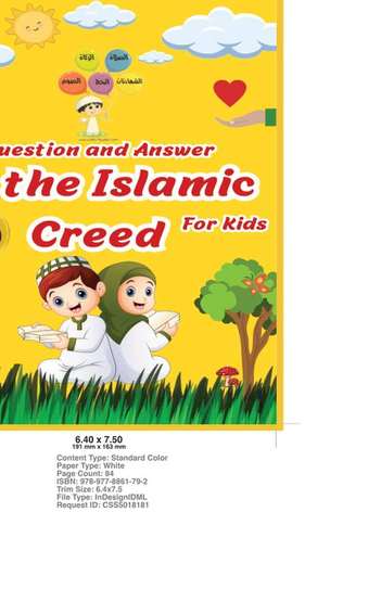 Front cover — Questions and Answers on Islamic Creed for Kids